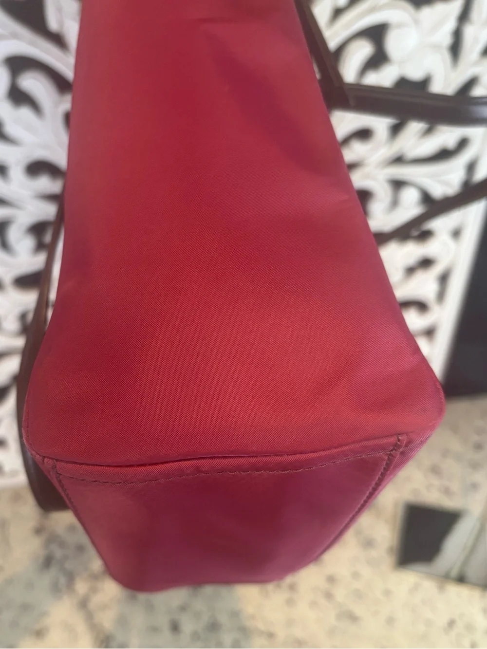 Kate Spade Nylon Chelsea Medium Satchel Tote Dark Pink